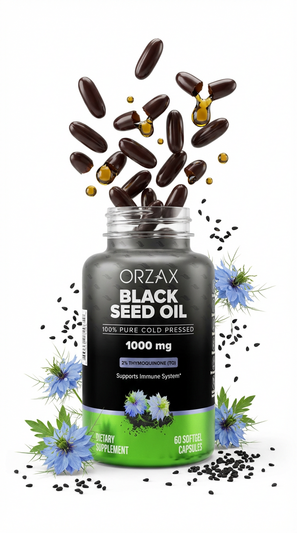 Orzax Black Seed Oil Softgels Stand Out