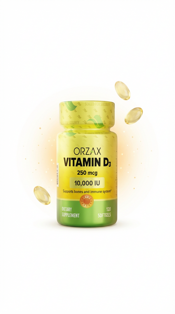 Orzax Vitamin D3 10000 IU Stand Out